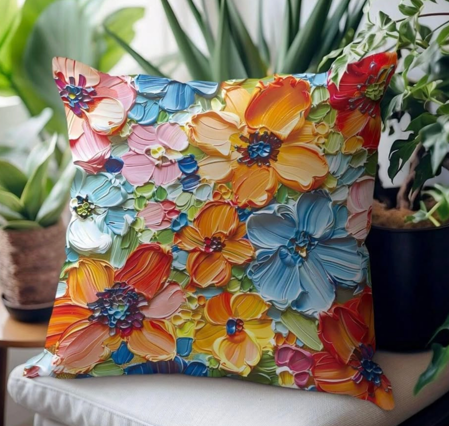 🌼 New Lovely Bohemian Floral Print Pillowcase Cover