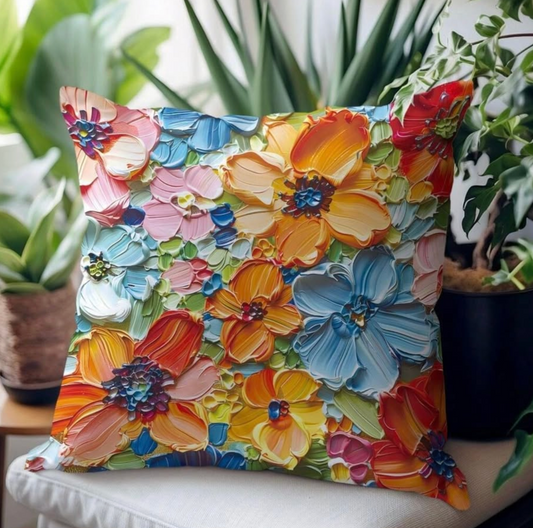 🌼 New Lovely Bohemian Floral Print Pillowcase Cover